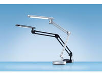 Bureaulamp Hansa led 4 stars zilvergrijs