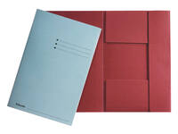 Dossiermap Esselte A4 3 kleppen manilla 275gr rood
