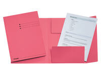 Dossiermap Esselte A4 3 kleppen manilla 275gr roze