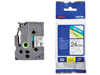 Labeltape Brother P-touch TZe-151 standaard 24mm zwart op transparant