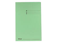 Dossiermap Esselte folio 3 kleppen manilla 275gr groen