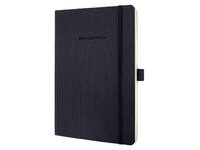 Notitieboek Sigel Conceptum Pure A5 194blz 80gr lijn softcover zwart