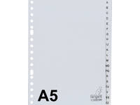Tabbladen Kangaro A5 17-gaats G520AZM alfabet grijs PP
