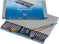 Kleurpotloden Bruynzeel Design met luxe bewaardoos aquarel ass 24st