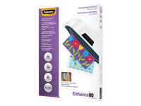Lamineerhoes Fellowes A4 zelfklevend 2x80micron 100 stuks