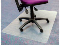 Stoelmat Floortex PVC 120x90cm voor zachte vloeren