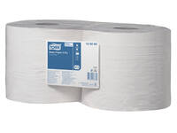 Poetspapier Tork W2 Basic Universal 2-laags 1000 vel wit 129262