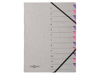 Sorteermap Pagna Easy A4 12 tabs paars/lila