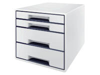 Ladenblok Leitz WOW CUBE A4 maxi 4 laden wit/grijs