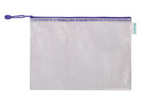 Opbergtas Tarifold met rits 330x240mm PVC blauw