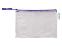 Opbergtas Tarifold met rits 235x165mm PVC blauw