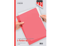 Insteekmap L-model Quantore A4 PP 0.12mm rood 25 stuks
