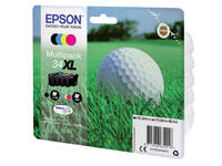 Inktcartridge Epson 34XL T3476 zwart + 3 kleuren