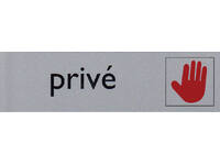 Infobord pictogram prive 165x44mm