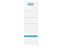 Rugetiket Elba breed 59x190mm zelfklevend wit/blauw 10 stuks