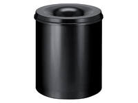 Papierbak met vlamdover Vepabins 80liter 47cm Zwart