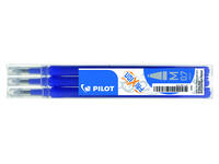 Rollerpenvulling PILOT friXion medium blauw set à 3 stuks