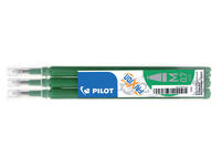 Rollerpenvulling PILOT friXion medium groen set à 3 stuks