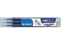 Rollerpenvulling PILOT friXion medium blauwzwart set à 3 stuks