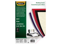 Voorblad Fellowes A4 lederlook zwart 25 stuks