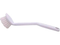 Afwasborstel Cleaninq basis plastic met ronde kop wit
