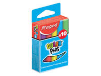 Schoolbordkrijt Maped Color'Peps set á 10 stuks assorti