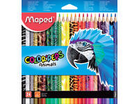 Kleurpotlood Maped Color'Peps Animals set à 24 kleuren