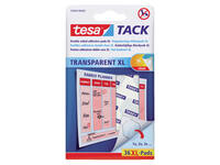 Kleefpads tesa® TACK dubbelzijdig transparant XL 36 stuks