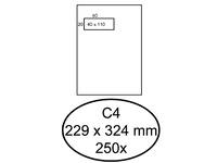 Envelop Quantore 229x324mm venster 4x11cm links zelfklevend 250 stuks