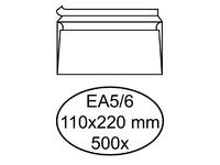 Envelop Quantore bank EA5/6 110x220mm zelfklevend wit 500 stuks