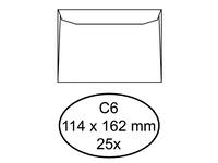 Envelop Quantore bank C6 114x162mm wit 25 stuks