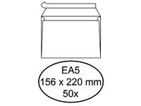 Envelop Hermes bank EA5 156x220mm zelfklevend wit pak à 50 stuks