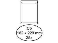 Envelop Hermes akte C5 162x229mm zelfklevend wit pak à 25 stuks