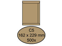Envelop Quantore akte C5 162x229mm bruinkraft 90g/m² 500 stuks