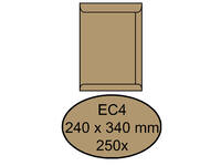 Envelop Quantore akte EC4 240x340mm bruinkraft 250 stuks