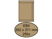 Envelop Quantore akte EB4 262x371mm bruinkraft 250 stuks