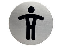 Infobord pictogram Durable 4905 wc heren rond 83mm