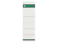 Rug-insteekkaart Leitz breed 57x191mm karton grijs 10 stuks