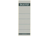 Rugetiket Leitz breed/kort 62x192mm zelfklevend grijs 10 stuks