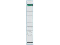Rugetiket Leitz smal/lang 39x285mm zelfklevend wit 10 stuks