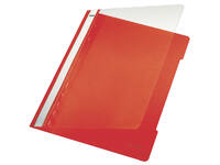 Snelhechter Leitz Standaard A4 gerecycled PP rood