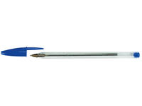 Balpen Bic Cristal medium blauw doos à  90+10 gratis