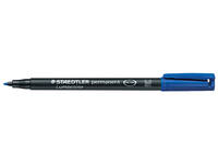 Viltstift Staedtler Lumocolor 317 permanent M blauw