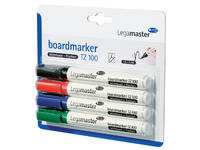 Whiteboardmarker Legamaster TZ 100 rond 1.5-3mm assorti blister à 4st