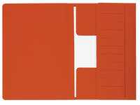 Dossiermap Djois Secolor Mammoet folio 3 kleppen 250gr recycled rood 10 stuks
