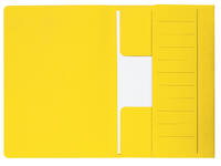 Dossiermap Djois Secolor Mammoet folio 3 kleppen 250gr recylced geel