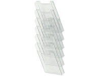 Folderhouder Exacompta wand A4 6-vaks staand helder transparant
