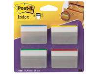 Indextabs Post-it 686A1 38x50.8mm strong gebogen assorti 24 tabs
