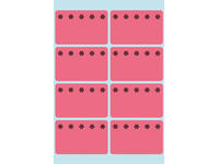 Etiket HERMA 3772 26x40mm diepvries rood 48 stuks