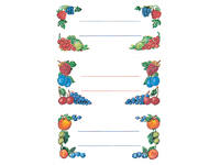 Etiket HERMA 3784 keuken fruit